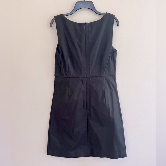 Jack Rogers Sleeveless Black Cotton Sheath Dress with Front Pocket, size 10 - Picture 2 of 8